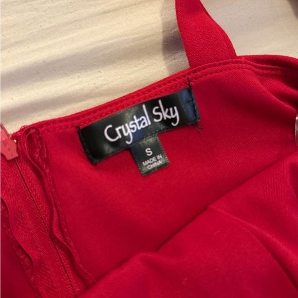 crystal sky jumpsuit shorts red size S - Picture 6 of 6